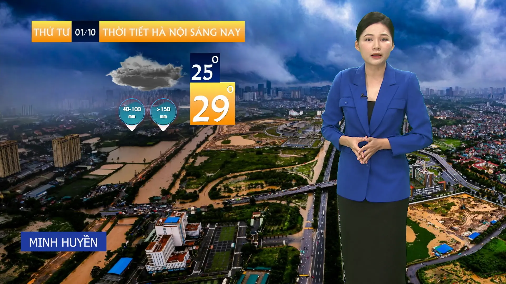 Dự báo thời tiết trưa | 01/10/2025